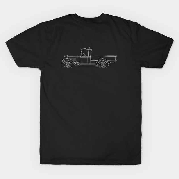 front/profile - 1928 Chevy Series AB National - stencil, white by mal_photography